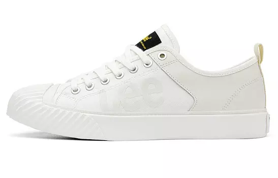 Холщовые кеды мужские низкие белый Lee