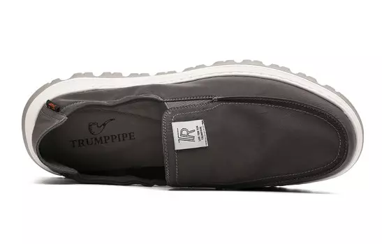 Холщовые кеды мужские низкие серый Trumppipe