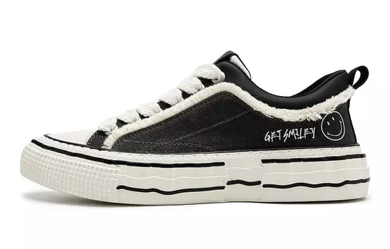 Холщовые кеды мужские низкие Smiley, синий