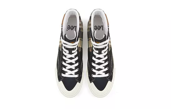 Холщовые кеды мужские высокие черный Lee