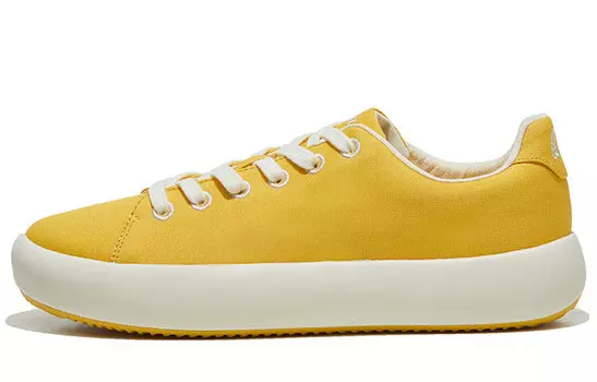 Холщовые кеды унисекс с низким верхом бежевого цвета Blu Mali