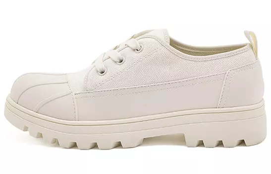 Холщовые кеды унисекс с низким верхом бежевый|бежевый Native Shoes