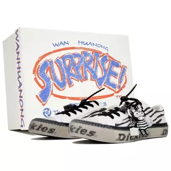 Холщовые кеды унисекс с низким верхом черного цвета Dickies