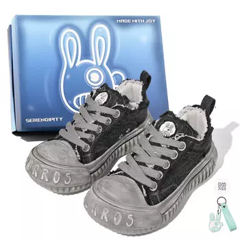 Холщовые кеды унисекс с низким верхом Churros, цвет Classic Black (Classic Graffiti)