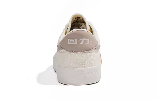 Холщовые кеды унисекс с низким верхом цвета риса/светло-кофейные Warrior