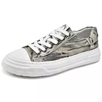 Холщовые кеды унисекс с низким верхом Devil And Angel, цвет Denim Blue