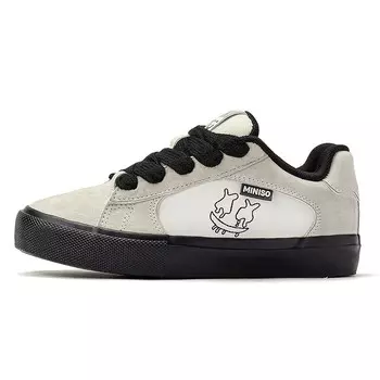 Холщовые кеды унисекс с низким верхом Miniso, цвет Licorice green