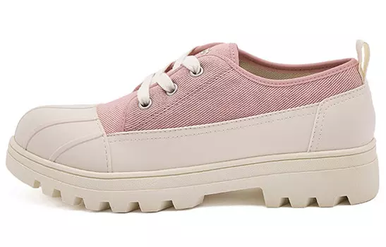 Холщовые кеды унисекс с низким верхом серо-розовый|бежевый Native Shoes