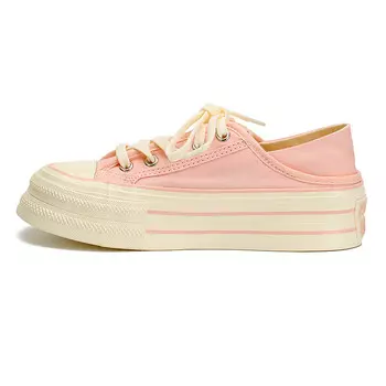 Холщовые кеды унисекс с низким верхом Zun'Er, бежевый/хаки