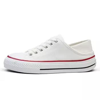 Холщовые кеды женские низкие белый Deerway