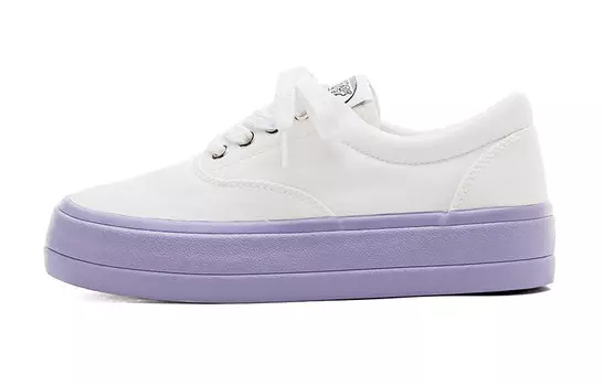 Холщовые кеды женские низкие белый Feiyue