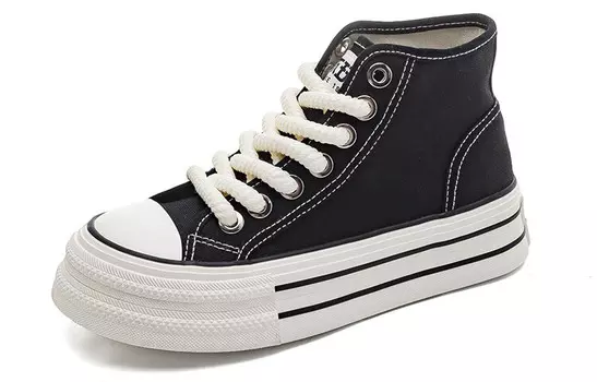 Холщовые кеды женские низкие белый Huanqiu