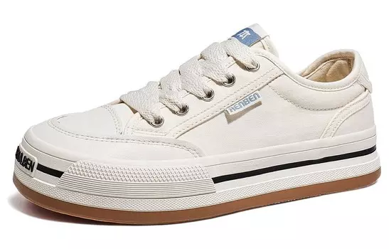 Холщовые кеды женские низкие бежевый Renben