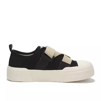 Холщовые кеды женские низкие черный Binya