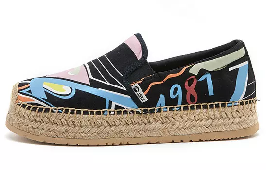 Холщовые кеды женские низкие черный Joy&Mario