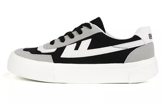 Холщовые кеды женские низкие черный/серый/метр Warrior