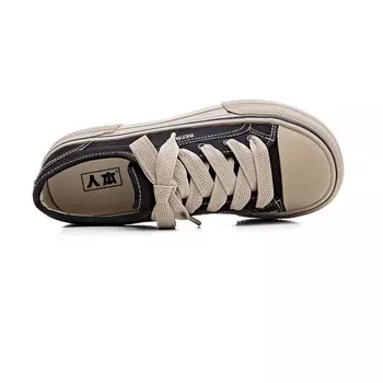 Холщовые кеды женские низкие коричневый Renben