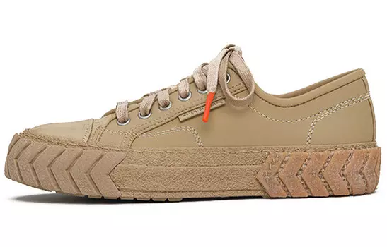 Холщовые кеды женские низкие песочные Both