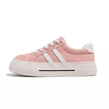 Холщовые кеды женские низкие розовый Huanqiu, оранжевый