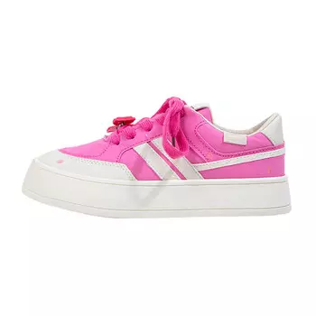 Холщовые кеды женские низкие розовый Mingkuang, розовый