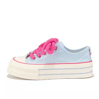 Холщовые кеды женские низкие синий Binya