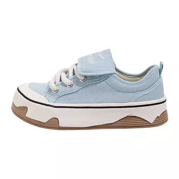 Холщовые кеды женские низкие синий Warrior