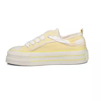 Холщовые кеды женские низкие желтый B10Crown