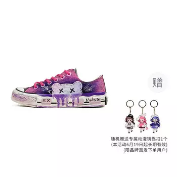 Холщовые кеды женские с низким верхом A&M, черный