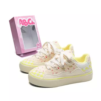 Холщовые кеды женские с низким верхом Abcio, цвет Milk Tea Beige