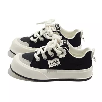 Холщовые кеды женские с низким верхом Beier, черный