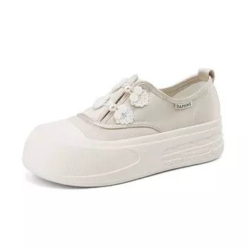 Холщовые кеды женские с низким верхом Daphne, цвет Champagne