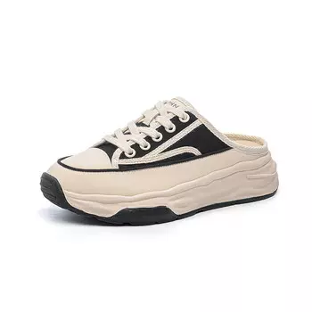 Холщовые кеды женские с низким верхом Daphne, бежевый