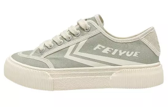 Холщовые кеды женские с низким верхом Feiyue, бежевый