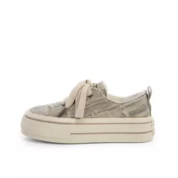 Холщовые кеды женские с низким верхом Lovely You, темно-синий