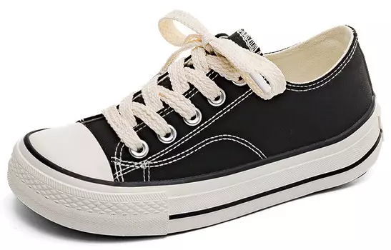 Холщовые кеды женские с низким верхом Semir, красный