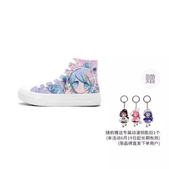 Холщовые кеды женские высокие A&M, цвет Planet Girl [Gift Edition]