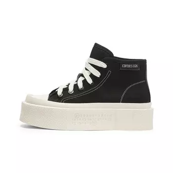 Холщовые кеды женские высокие Coup De Foudre, белый