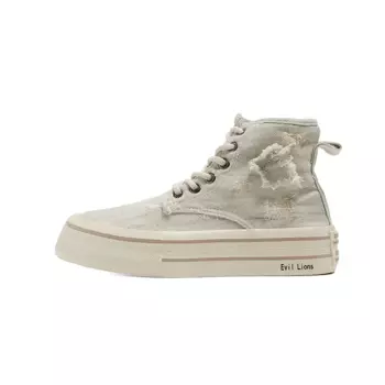 Холщовые кеды женские высокие Evil Lions, цвет Starlight Gold