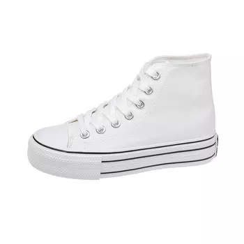 Холщовые кеды женские высокие Fcs, цвет Klein Blue