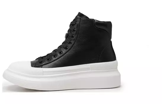 Холщовые кеды женские высокие Zro, белый