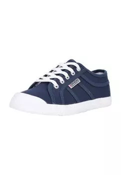 Холщовые кроссовки для тенниса в модном ретро-дизайне kawasaki, темно-синий