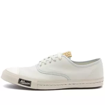 Холщовые кроссовки Visvim Logan Deck Lo, слоновая кость