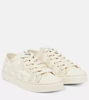 Холщовые низкие кеды с логотипом Vivienne Westwood, нейтральный