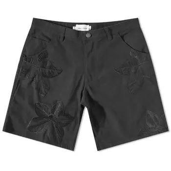 Холщовые шорты Honor The Gift с цветочным принтом, черный