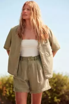 Холщовые шорты Next, зеленый