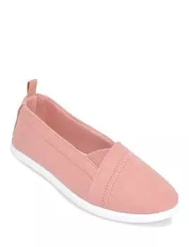 Холщовые туфли Dr Keller Wide E Fit без шнуровки с эластичной боковой ластовицей Chums, розовый