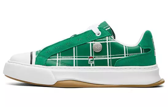 Холщовые туфли Скейтбординговые туфли женские низкие Amazon Green Fila Fusion