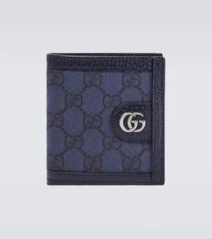 Холщовый кошелек ophidia gg Gucci, синий