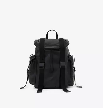 Холщовый рюкзак с тисненым логотипом Mars Allsaints, черный