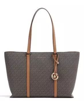 Холст Temple Шоппер Michael Kors, коричневый